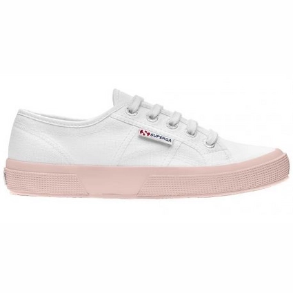 Baskets Superga Unisex 2750 COTUCLASSIC White Pink Skin 1 Baskets Superga Unisex 2750 COTUCLASSIC White Pink Skin