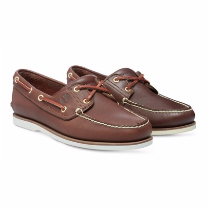 Timberland Men Classic Boat 2 Eye Dark Brown Smooth 2 Timberland Men Classic Boat 2 Eye Dark Brown Smooth – Image 2