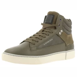 Baskets G-Star Raw Ravond Mid Bsc Dnm 9600 Men Olive -Baskets Soldes 224220005710 9600 06
