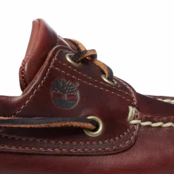 Chaussure Bateau Timberland Mens Classic Boat 2 Eye Rootbeer Brown -Baskets Soldes 25077 7