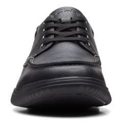 Baskets Clarks Men Donaway Edge Black Leather -Baskets Soldes 26165461 2
