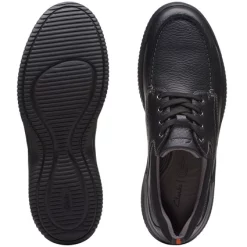 Baskets Clarks Men Donaway Edge Black Leather -Baskets Soldes 26165461 6