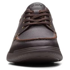 Baskets Clarks Men Donaway Edge Brown Leather -Baskets Soldes 26165601 2