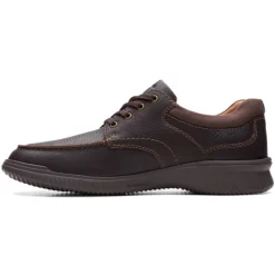 Baskets Clarks Men Donaway Edge Brown Leather -Baskets Soldes 26165601 4