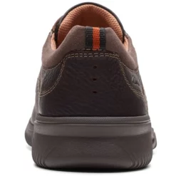 Baskets Clarks Men Donaway Edge Brown Leather -Baskets Soldes 26165601 5