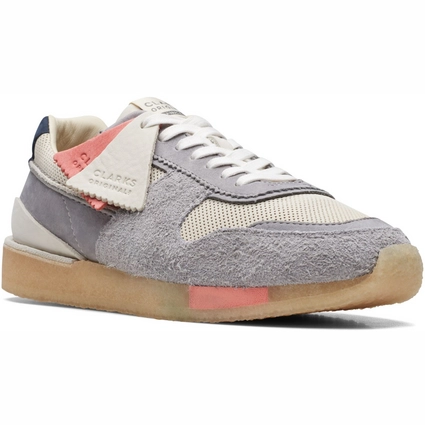 Baskets Clarks Originals Men Torrun Grey White 2 Baskets Clarks Originals Men Torrun Grey White – Image 2