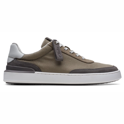 Baskets Clarks Men CourtLite Tor Grey Canvas 1 Baskets Clarks Men CourtLite Tor Grey Canvas