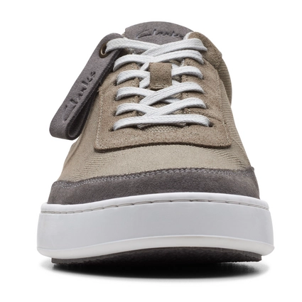 Baskets Clarks Men CourtLite Tor Grey Canvas 3 Baskets Clarks Men CourtLite Tor Grey Canvas – Image 3