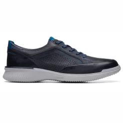 Baskets Clarks Men Donaway Run Navy Leather