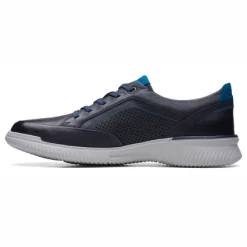 Baskets Clarks Men Donaway Run Navy Leather -Baskets Soldes 26171944 W 5