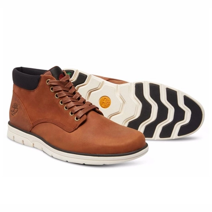Timberland Men Bradstreet Chukka Leather Red Brown 3 Timberland Men Bradstreet Chukka Leather Red Brown – Image 3