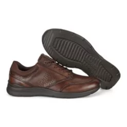 Baskets ECCO Homme Irving Cocoa Marron Coffee Endor Textile -Baskets Soldes 3 ecco 511734 55738 pair