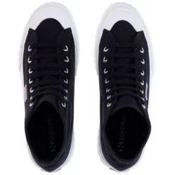 Baskets Superga Unisex 2696 STRIPE Black Black -Baskets Soldes 4 2696stripe blck blck2028329