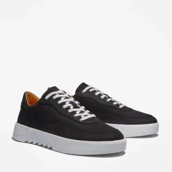 Baskets Timberland Men Supaway Oxford Full Leather Jet Black -Baskets Soldes 4 kugku