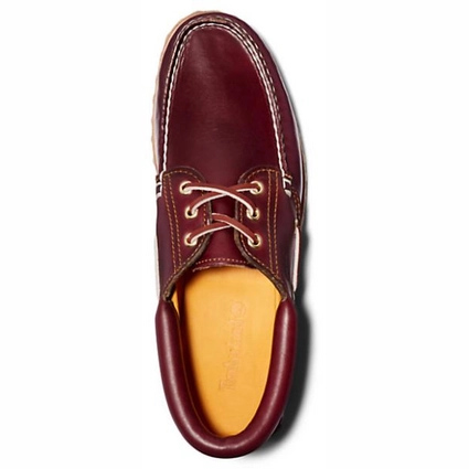 Chaussures Bateau Timberland Men Authentics 3 Eye Classic Lug Burgundy 2 Chaussures Bateau Timberland Men Authentics 3 Eye Classic Lug Burgundy – Image 2