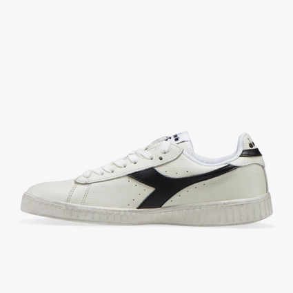 Diadora Game L Low Waxed White Black 2 Diadora Game L Low Waxed White Black – Image 2