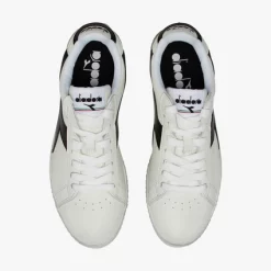 Diadora Game L Low Waxed White Black 10 Diadora Game L Low Waxed White Black -Baskets Soldes 501.160821 C0351 05 HR
