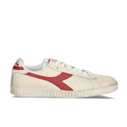 Diadora Game L Low Waxed White Red Pepper
