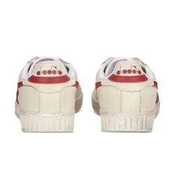 Diadora Game L Low Waxed White Red Pepper -Baskets Soldes 501.160821 C5147 06 HR 1