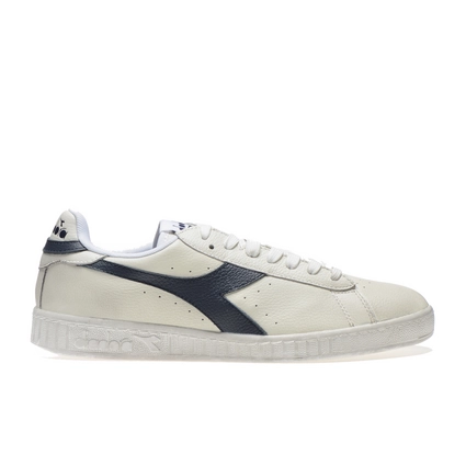 Diadora Game L Low Waxed White Blue Caspian Sea 2 Diadora Game L Low Waxed White Blue Caspian Sea – Image 2