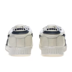 Diadora Game L Low Waxed White Blue Caspian Sea 11 Diadora Game L Low Waxed White Blue Caspian Sea -Baskets Soldes 501.160821 C5262 05 HR