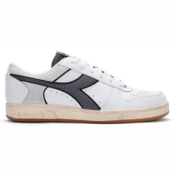 Baskets Diadora Unisex Magic Basket Low Icona Bianco Grigio Acciaio