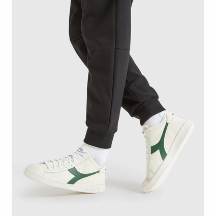 Baskets Diadora Game L Waxed Row Cut Unisex White Fogliage 2 Baskets Diadora Game L Waxed Row Cut Unisex White Fogliage – Image 2
