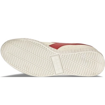 Baskets Diadora Men Game L Low Waxed Blanc Rouge 3 Baskets Diadora Men Game L Low Waxed Blanc Rouge – Image 3