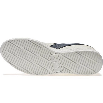 Baskets Diadora Men Game L Low Waxed Bianco Bleu 2 Baskets Diadora Men Game L Low Waxed Bianco Bleu – Image 2