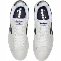 Baskets Diadora Men Game L Low Waxed Bianco Grigio Ghiacciaio -Baskets Soldes 501.178301 C5262 2 2