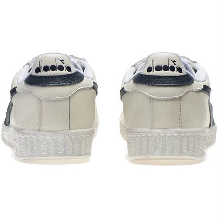 Baskets Diadora Men Game L Low Waxed Bianco Bleu 5 Baskets Diadora Men Game L Low Waxed Bianco Bleu – Image 5