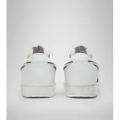 Baskets Diadora Men Magic Basket Low Icona Leather Bianco -Baskets Soldes 501.178568 20006 3