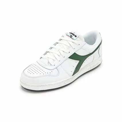 Baskets Diadora Unisex Magic Basket Low Icona White Fogliage 2 Baskets Diadora Unisex Magic Basket Low Icona White Fogliage – Image 2