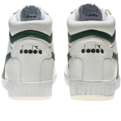 Baskets Diadora Unisex Game L High Waxed Blanc Vert 5 Baskets Diadora Unisex Game L High Waxed Blanc Vert – Image 5