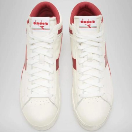 Baskets Diadora Unisex Game L High Waxed Blanc Rouge 6 Baskets Diadora Unisex Game L High Waxed Blanc Rouge – Image 6