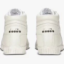 Baskets Diadora Unisex Game L High Waxed Blanc -Baskets Soldes 501178300 C6180 4