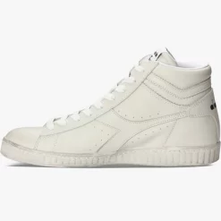 Baskets Diadora Unisex Game L High Waxed Blanc -Baskets Soldes 501178300 C6180 5