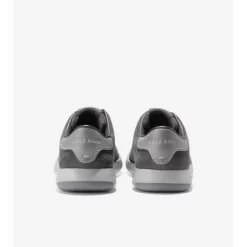 Baskets Cole Haan Men GrandPro Tennis Sneaker Charcoal Dark Pavement Nubuck Monument -Baskets Soldes C36129 C
