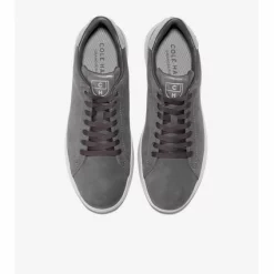 Baskets Cole Haan Men GrandPro Tennis Sneaker Charcoal Dark Pavement Nubuck Monument -Baskets Soldes C36129 D