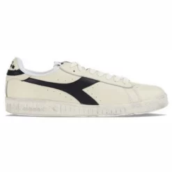 Baskets Diadora Men Game L Low Waxed Bianco Grigio Ghiacciaio -Baskets Soldes Diadora Men Game L Low Waxed Bianco Blu Mar Caspio 2