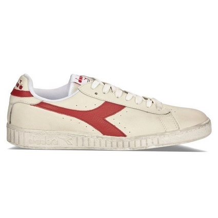Baskets Diadora Men Game L Low Waxed Blanc Rouge 1 Baskets Diadora Men Game L Low Waxed Blanc Rouge