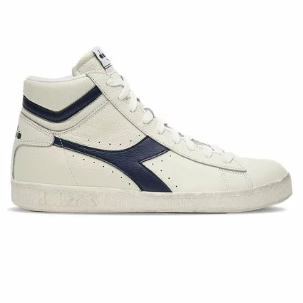 Baskets Diadora Unisex Game L High Waxed Blanc Bleu 1 Baskets Diadora Unisex Game L High Waxed Blanc Bleu