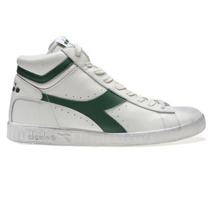 Baskets Diadora Unisex Game L High Waxed Blanc Vert 1 Baskets Diadora Unisex Game L High Waxed Blanc Vert