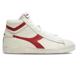 Baskets Diadora Unisex Game L High Waxed Blanc Rouge