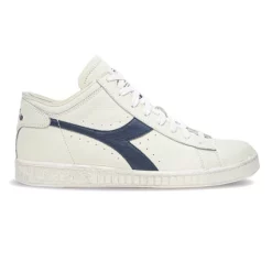 Baskets Unisex Game L Waxed Row Cut Bianco Blu Mar Caspio