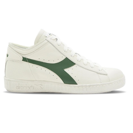 Baskets Diadora Game L Waxed Row Cut Unisex White Fogliage 1 Baskets Diadora Game L Waxed Row Cut Unisex White Fogliage