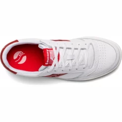 Basket Saucony Unisexe Jazz Court Blanc Rouge 7 Basket Saucony Unisexe Jazz Court Blanc Rouge -Baskets Soldes S70555 6 3