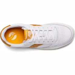 Basket Saucony Unisexe Jazz Court Blanc Jaune -Baskets Soldes S70555 7 3