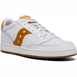 Basket Saucony Unisexe Jazz Court Blanc Jaune -Baskets Soldes S70555 7 5