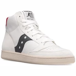 Baskets Saucony Jazz Court High Unisex White Navy -Baskets Soldes S70722 2 4